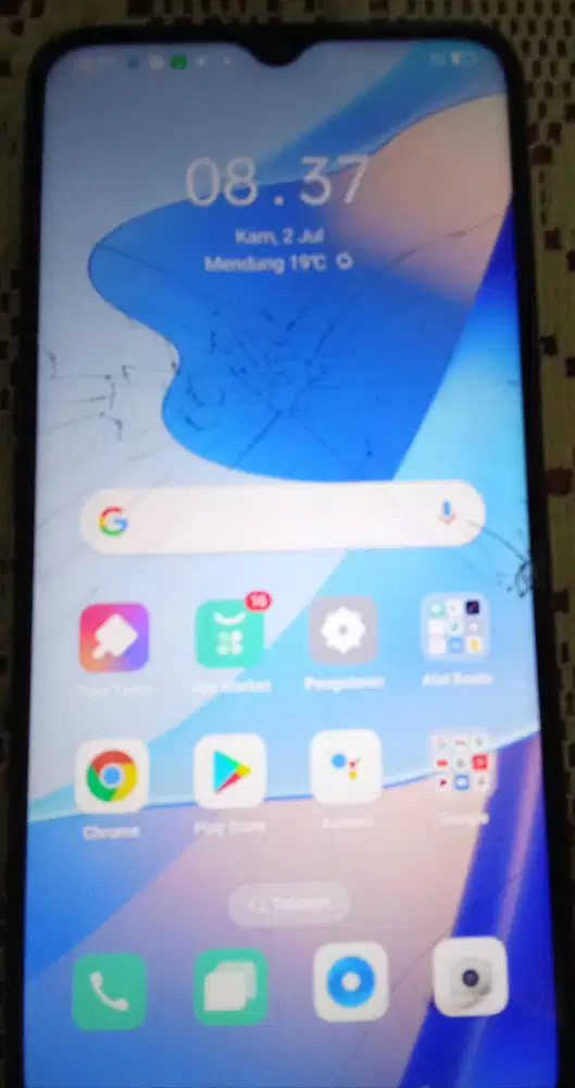 Dijual murah HP Oppo A16 second berikut charger
