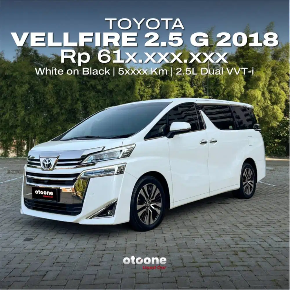 Toyota Vellfire 2.5 G 2018