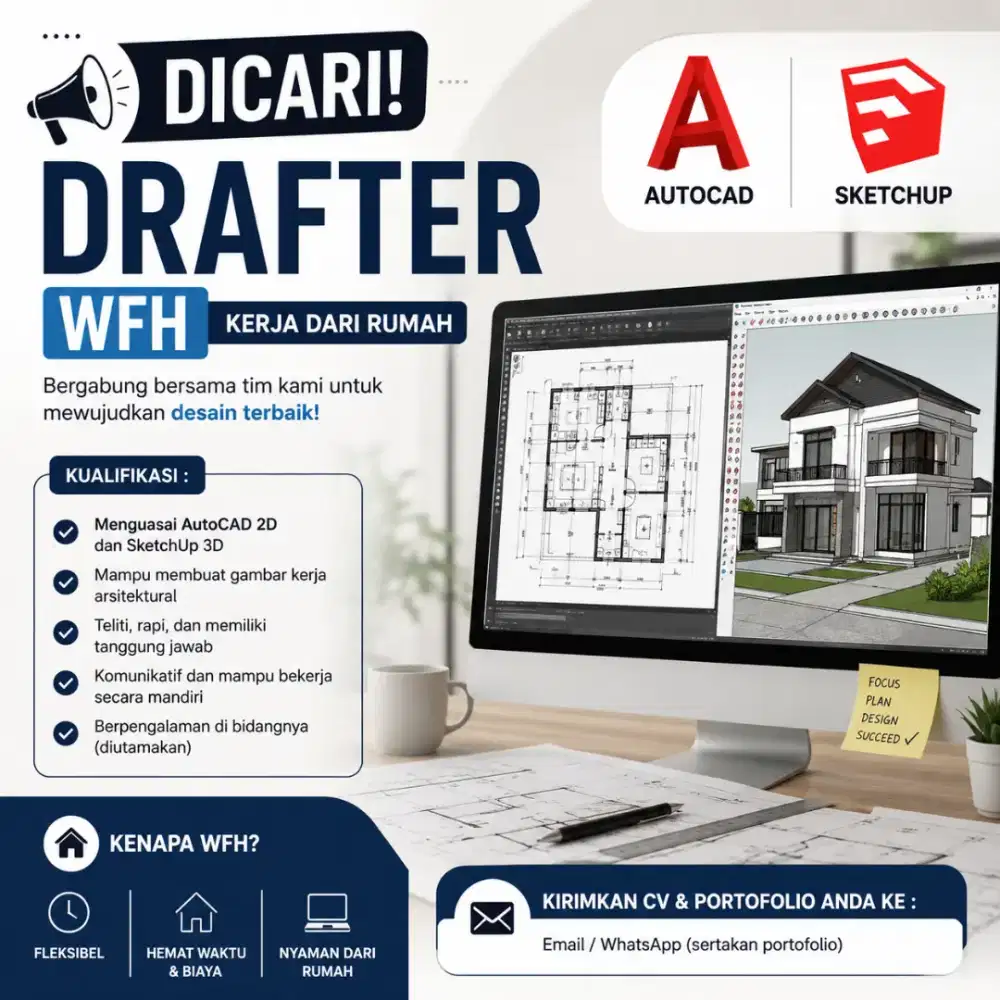 Dicari drafter freelance WFH