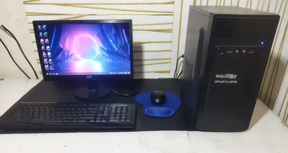 PC Komputer Fullset Core i3 Gen 4/ HDD 500Gb/ Ram 4Gb/ Monitor & Wifi