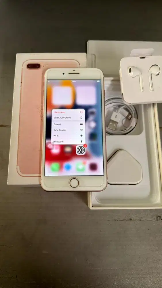 Iphone 7 Plus 128GB Rose Gold Lengkap Terdaftar