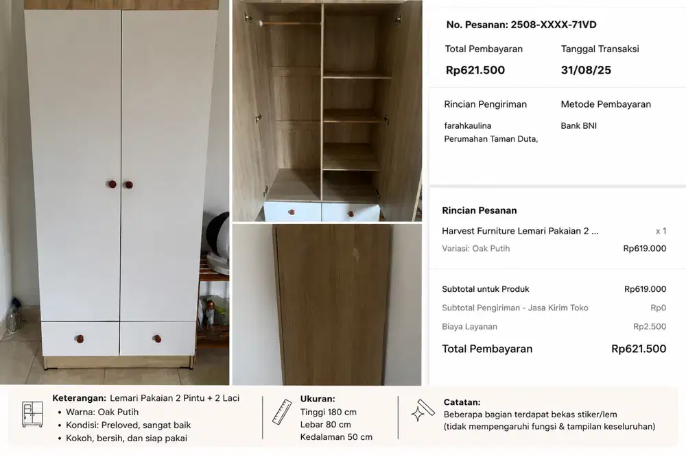 Lemari dua pintu