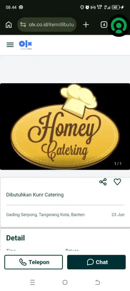 Lowongan Koki Catering