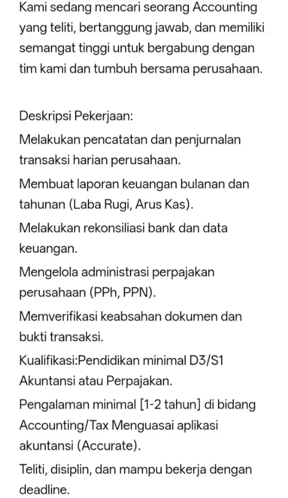 Staff Accounting