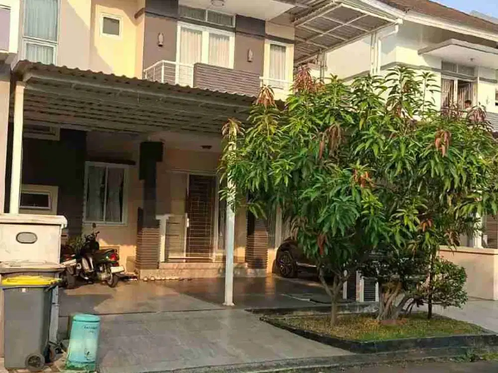 rumah 2 lantai cluster heliconia harapan indah bekasi