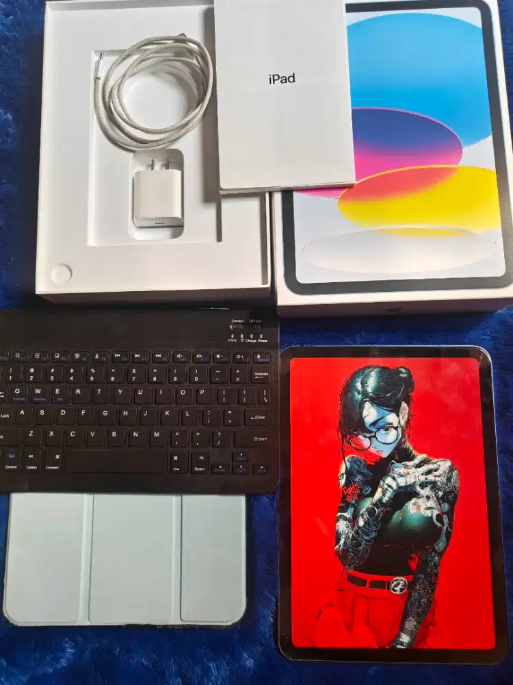 iPad 11 A16 Wifi 128gb + Keyboard dan case Fullset Garansi on BH 93
