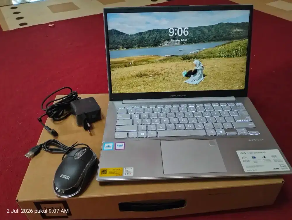 ASUS Vivobook Go 14 E1404TA | New 1 Minggu | Gar Resmi 23 bln |Fullset