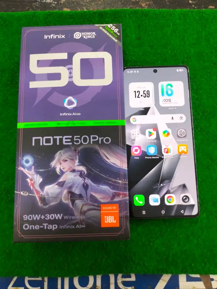 infinix note 50 pro ram 8/256gb lengkap mulus