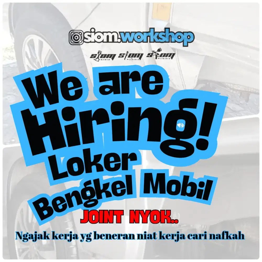 LOKER CAT & BODY REPAIR BENGKEL MOBIL