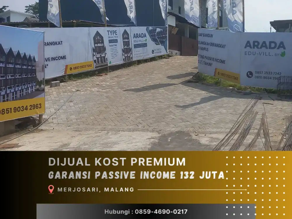 Jual kost Malang Row Jalan 6 Meter 5 Menit Kampus Brawijaya Full Furnished