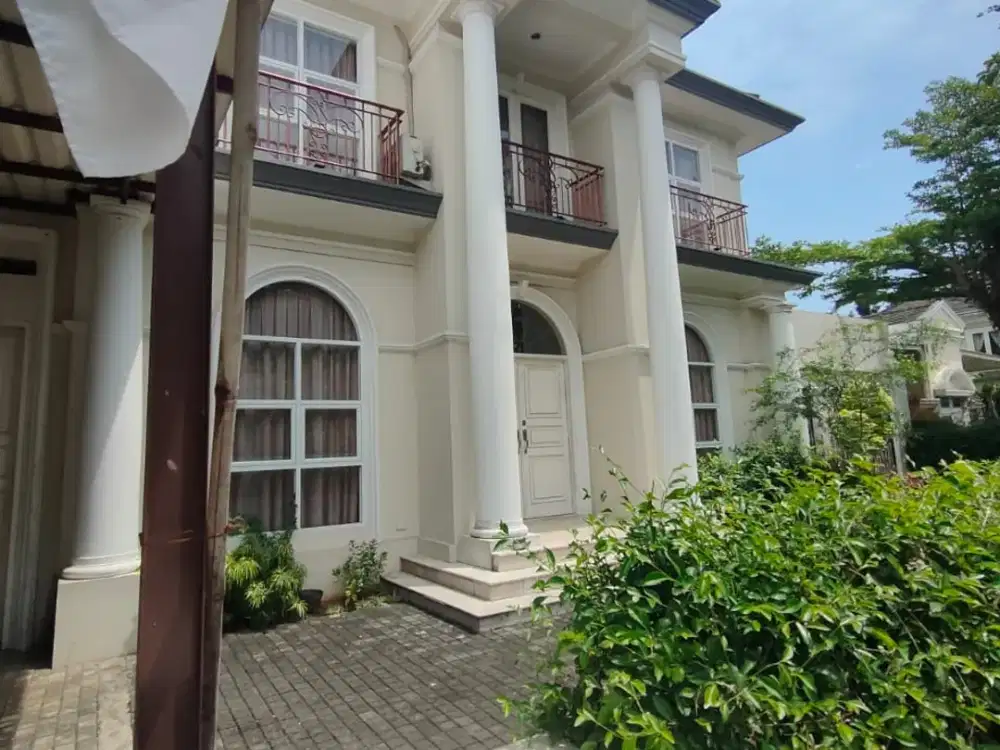 TURUN HARGA   ‼ DIJUAL RUMAH HOEK FURNISHED KECUALI ELEKTRONIK ‼   Fontainebleau Golf Residence - BSD
