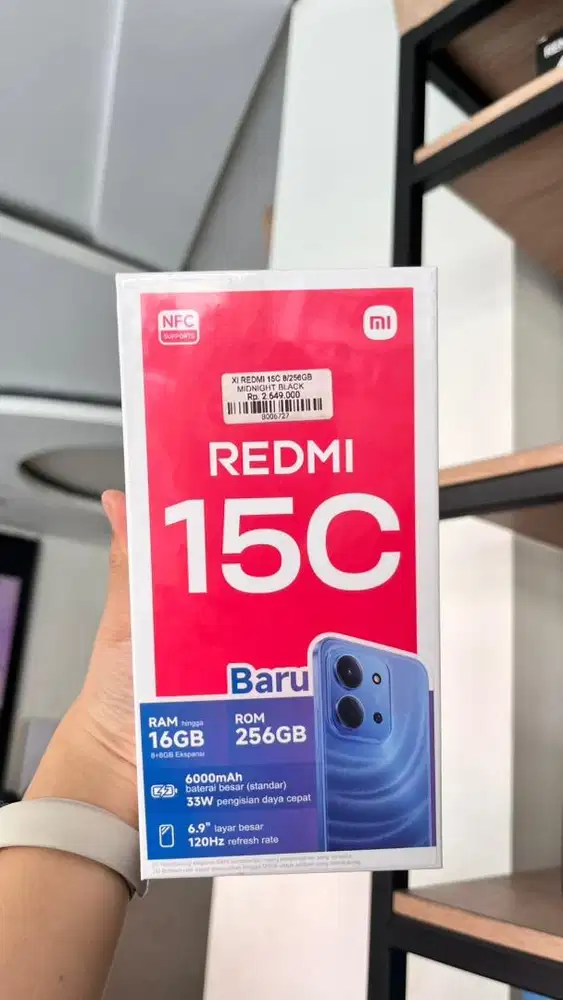 REDMI 15C 8/256GB CUMAN 2 JUTAAN AJA