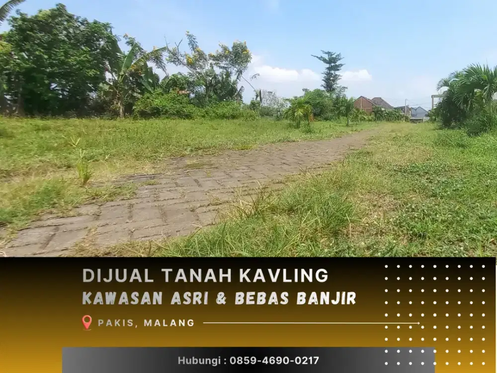 Cocok Dibangun Rumah Row Jalan 6 Meter 3 Menit Gerbang Tol Pakis Malang Tanah Malang