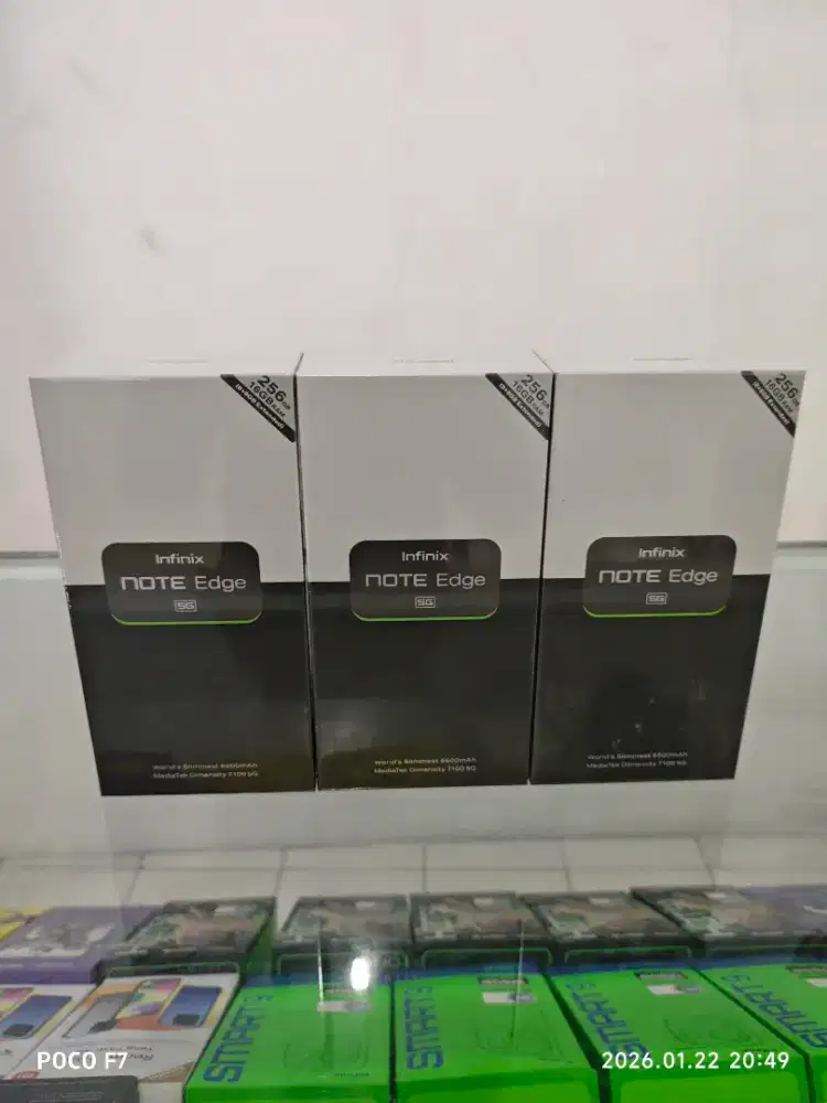 Infinix Note Edge 5G 8/256 GB Dimensity 7100 Batre 6500 Garansi Resmi