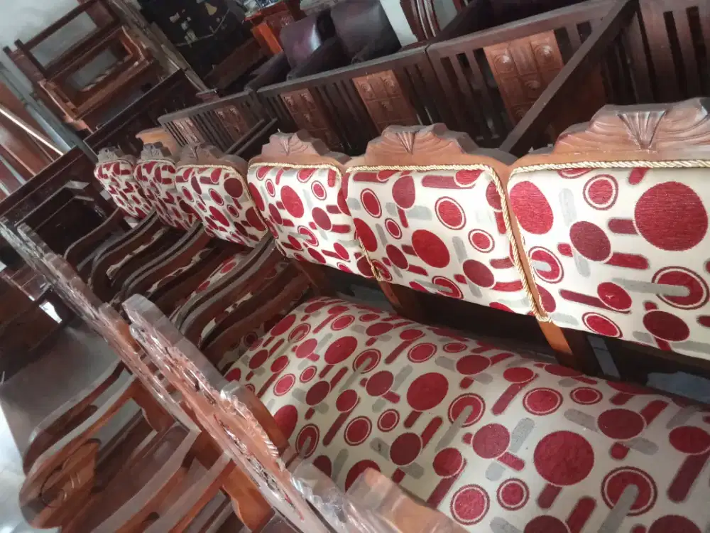 Kursi tamu kayu jati model ukir harga murah