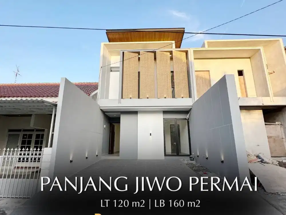 Jual rumah baru gres di Panjang Jiwo Permai Surabaya