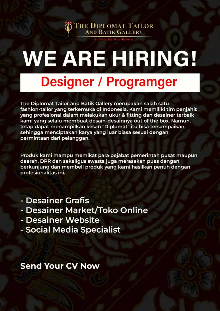 Desainer Grafis / Social Media Specialist