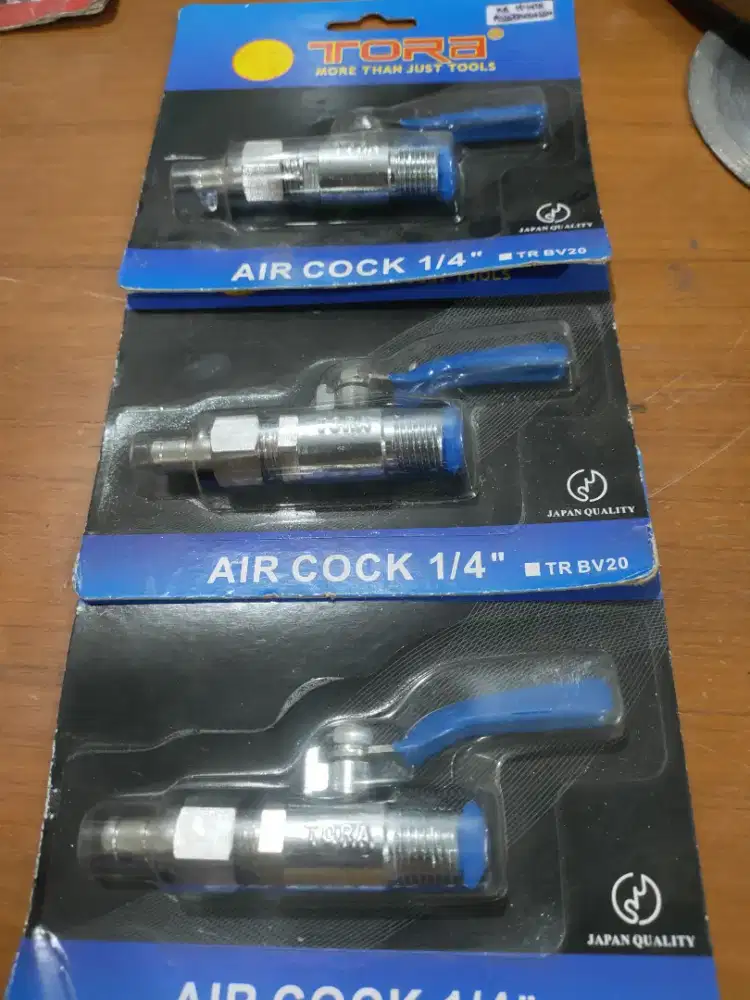 TORA Air Cock 1/4 TR BV20 Ball Valve Kompresor Angin –  Segel (3 Pcs)