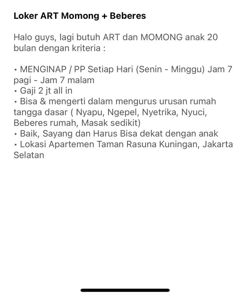 Loker ART Momong + Beberes