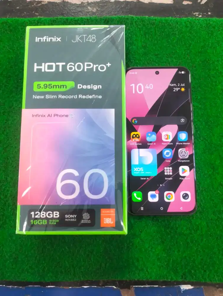 infinix hot 60 pro+ ram 8/128gb lengkap mulus