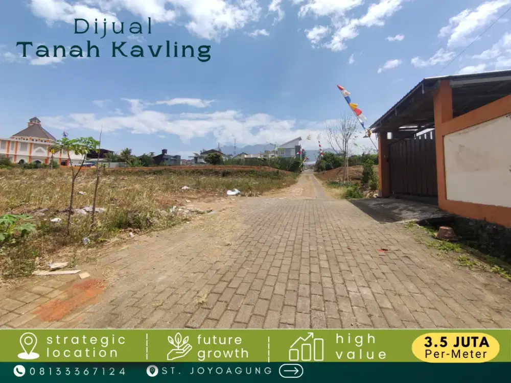 Dijual Tanah SHM Split Murah 5 Menit UMM Tlogomas Malang