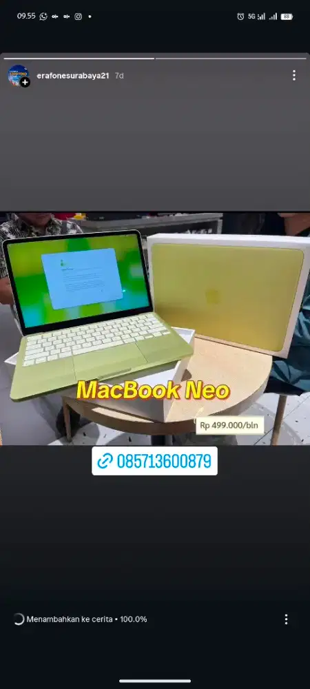 MacBook Neo 512GB Warna Sitrus
