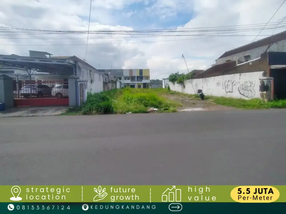 Tanah Dijual Depan GOR Ken Arok Malang SHM Pecah
