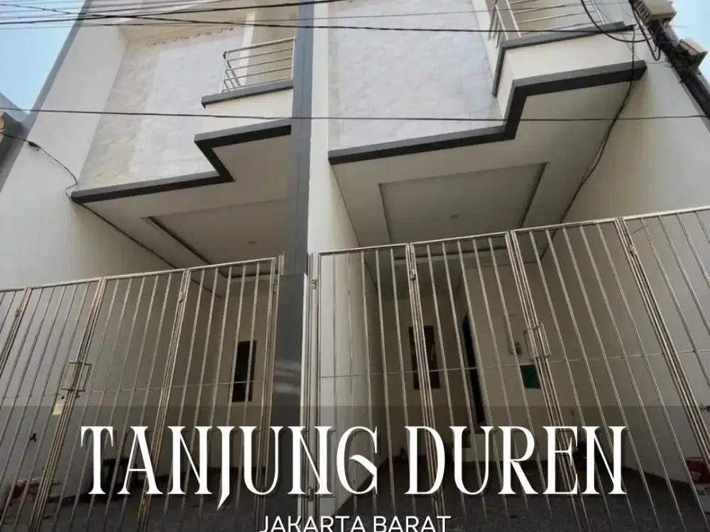 DIJUAL MURAH ADA 2 UNIT RUMAH BARU SIAP HUNI DI TANJUNG DUREN JAKARTA BARAT