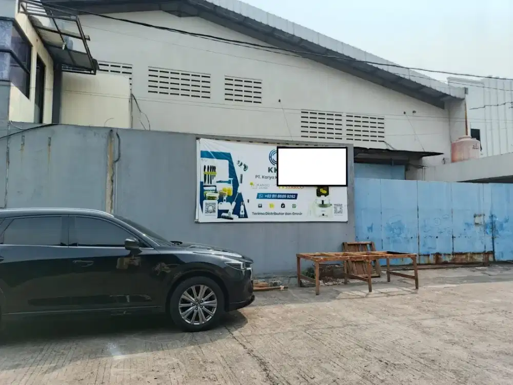 Disewakan Gudang Jurumudi Tangerang Siap Pakai 1500 m2 Akses Kontainer 40 Ft
