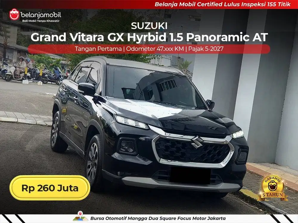 [ GARANSI 5TH ] Suzuki Grand Vitara GX Hyrbid 1.5 Panoramic 2023/2024