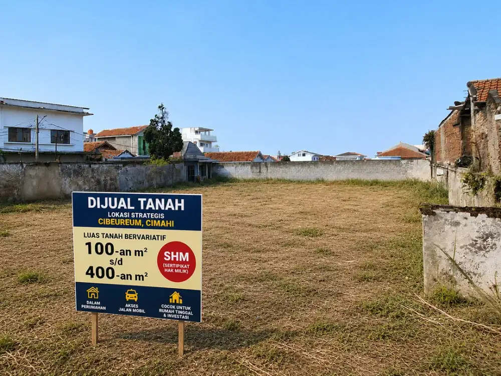 Jual Tanah Tengah Kota Cimahi Dekat Dengan Stasiun Cimindi