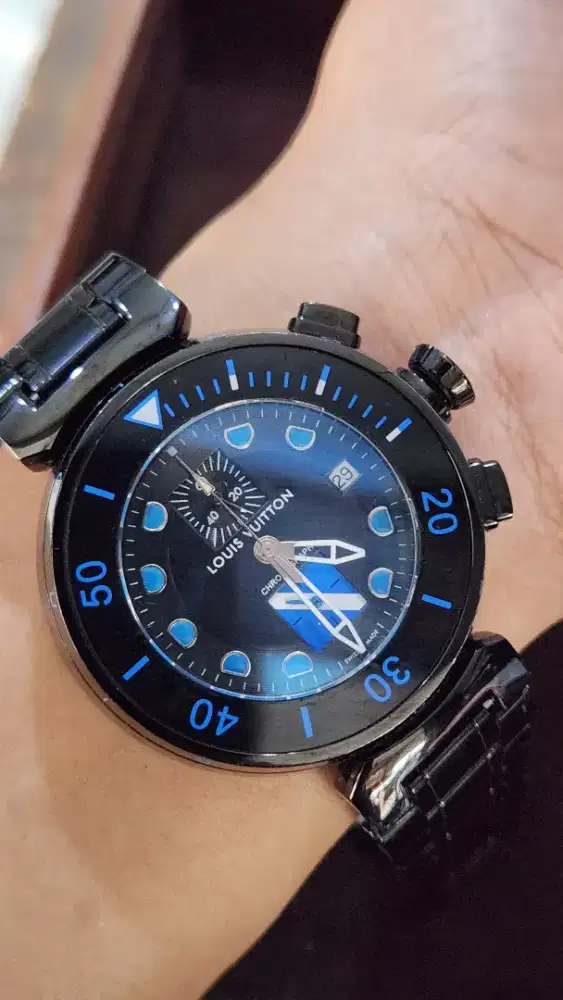 Jam tangan louis vuitton chronograph