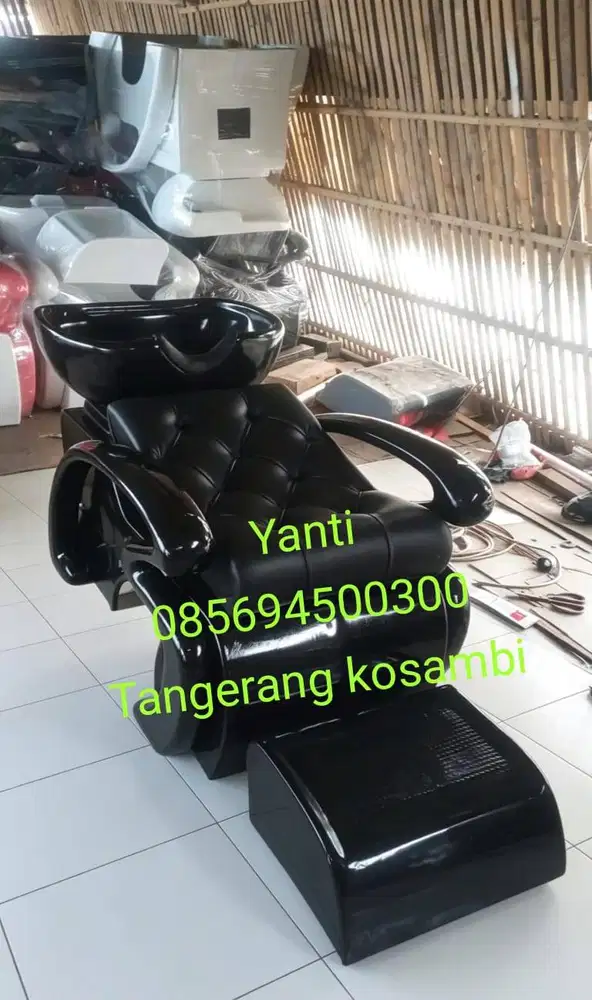 kursi keramas tiduran hitam warna suka suka,bangku keramas fiber