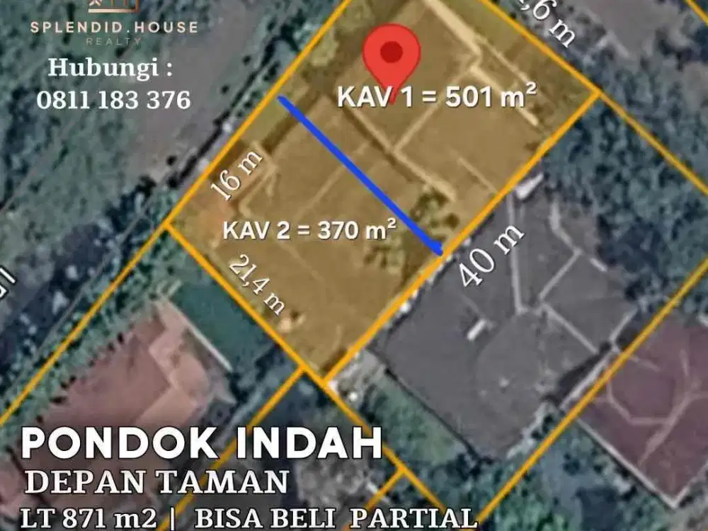 Jual BU Banget Rumah Pondok Indah Jakarta Selatan DiJual BU Banget Lahan Pondok Indah Jalan Sekolah Duta