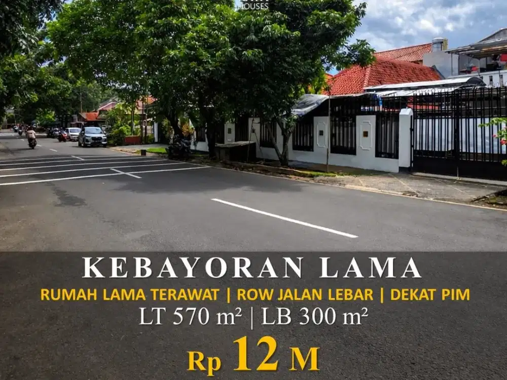 Rumah lama siap huni bagus dan terawat bebas banjir kebayoran lama