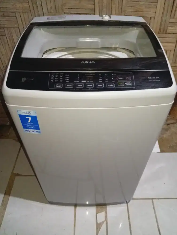 Jual mesin cuci otomatis merk AQUA japan kapasitas 8kg
