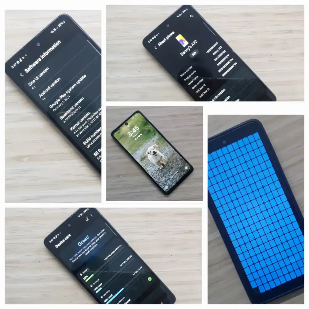 Samsung A72 Black 8GB/128GB 4G LTE Fullset ... ada Minus butuh Service