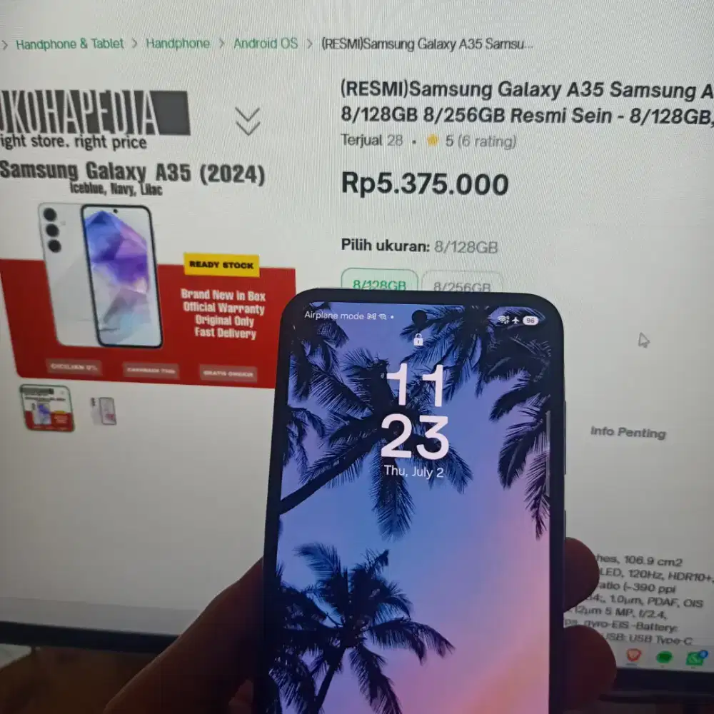 Samsung Galaxy second bekas bagus A35