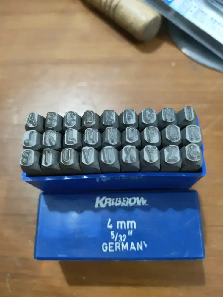 Krisbow Punch Letter Set 4mm Made in Germany Original Letter Stamp A-Z
