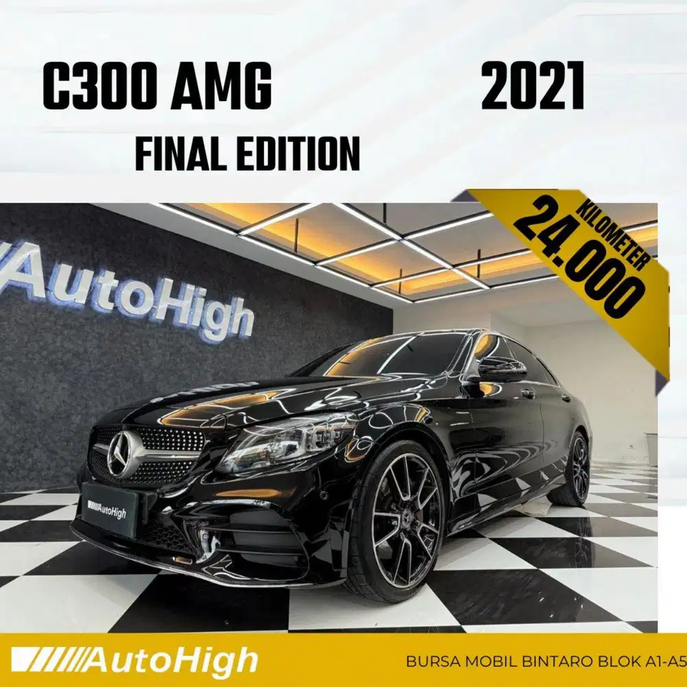DP10% [Km24.000] C300 AMG 2021 Black Reg 2019 #AUTOHIGH