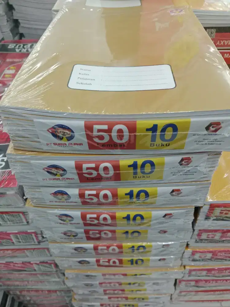 Buku tulis kampus sampul coklat