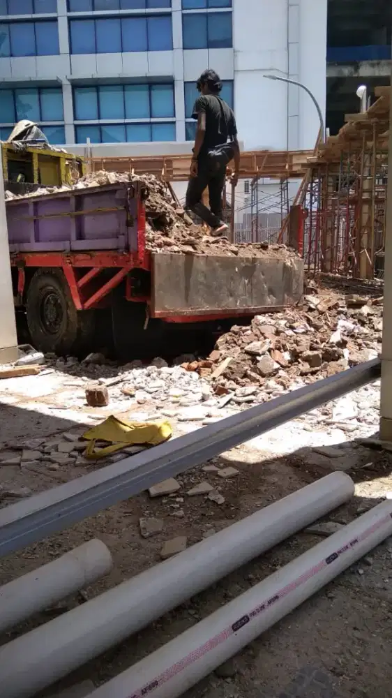 Tanah merah urug puing murni angkut galian
