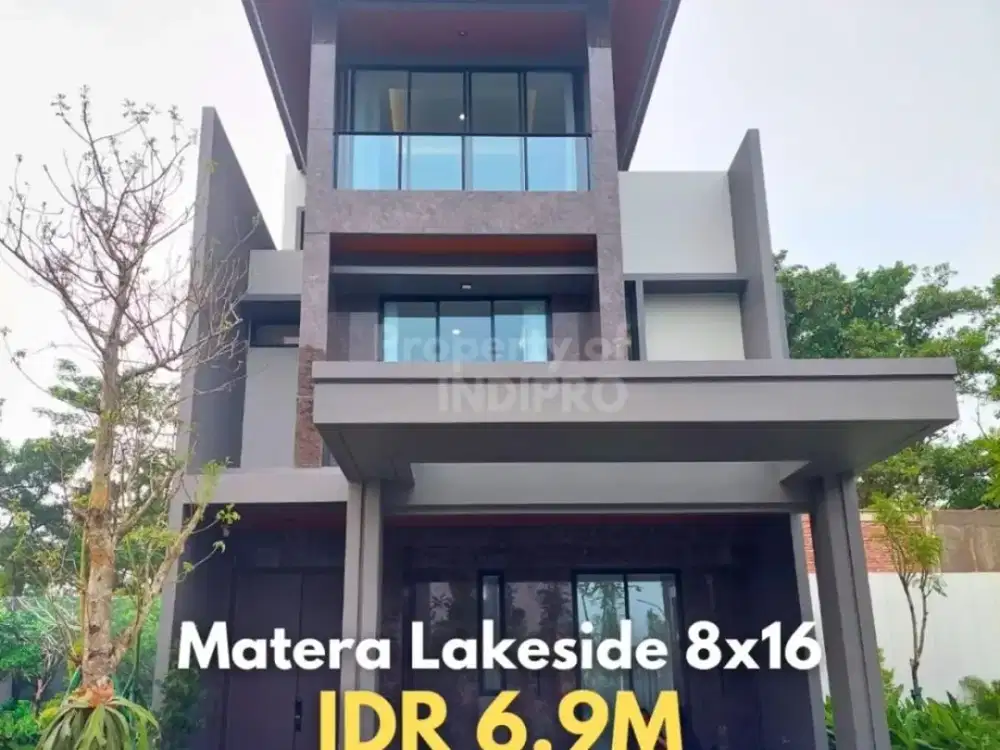 Dijual Rumah Brand New 3 Lantai dengan View Danau di Gading Serpong, 5 Menit ke BSD dan Pusat Kuliner Aniva