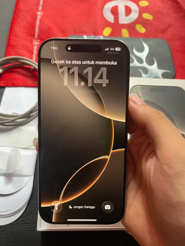 iPhone 16 Pro 128Gb Natural Titanium Resmi iBox Digimap, Fullset Nomin