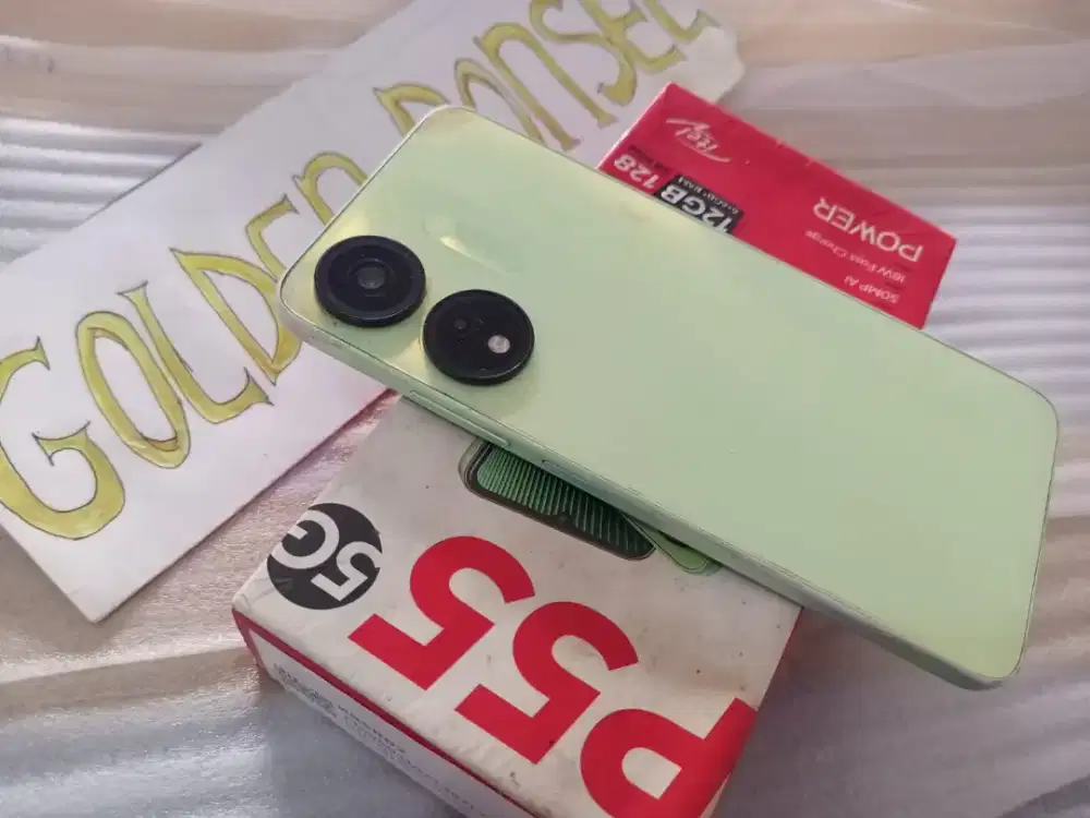 itel P55 5G 128Gb/Ram6Gb+4Gb.Lengkap-Golden Ponsel