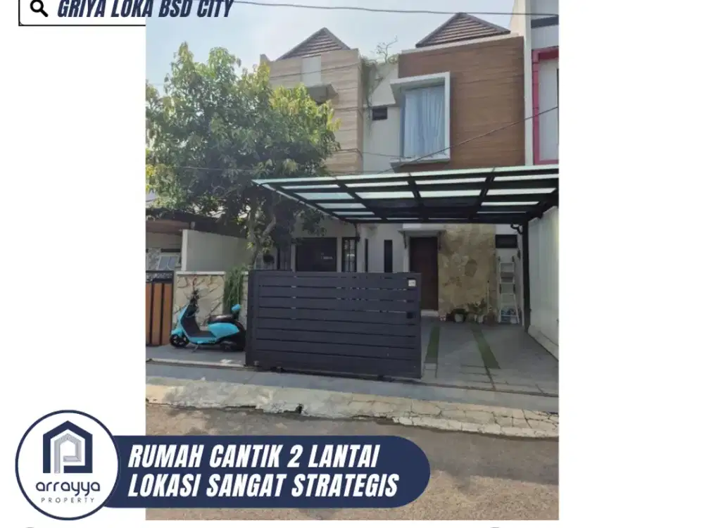 DIJUAL RUMAH CANTIK HOMMY 2 LANTAI GRIYA LOKA BSD (ENB378)