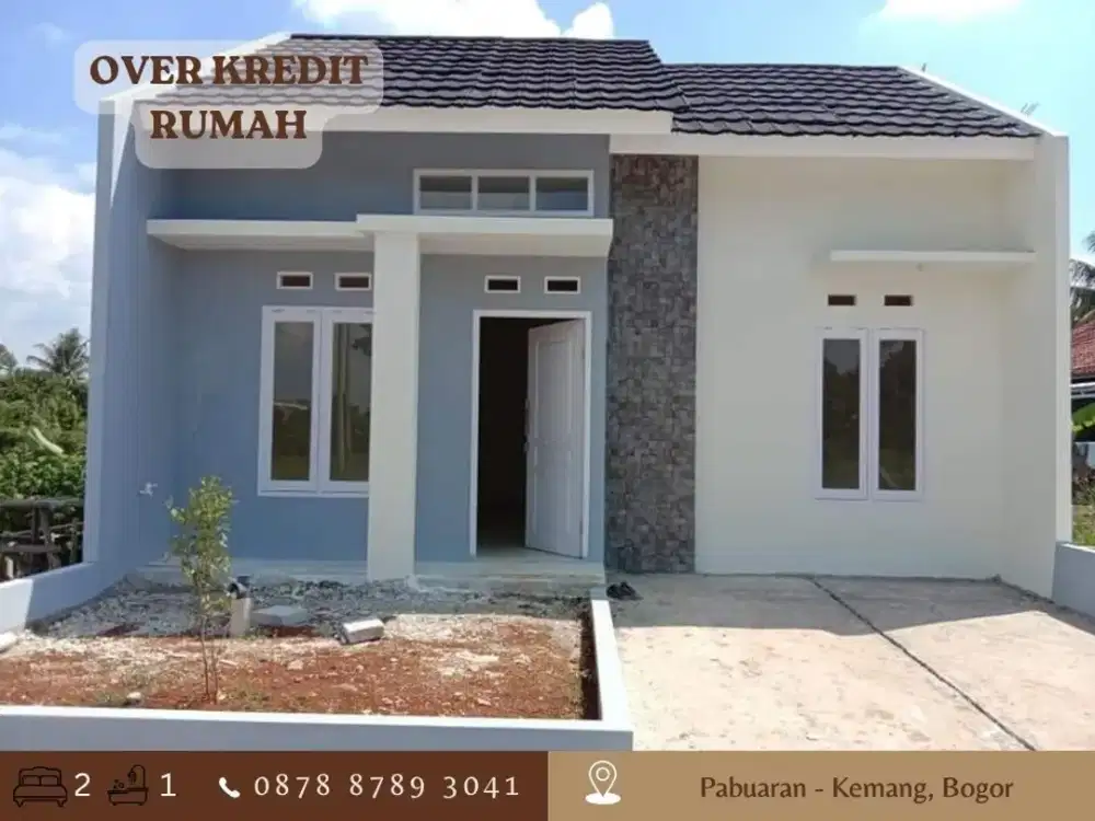 Rumah Over Kredit 63JT dkt Terminal Parung di Pabuaran Kemang Bogor