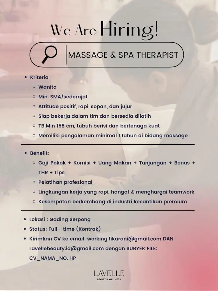 MASSAGE & SPA THERAPIST