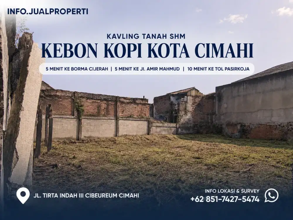 Tanah SHM 104m² Kebon Kopi Cibeureum Lokasi Strategis