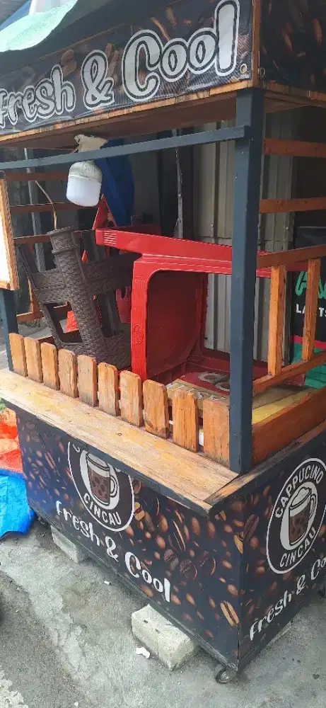 Gerobak es capucino cincau